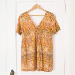 NEW Motel Rocks Deena Baby Swing V-Neck Dress